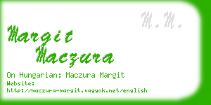 margit maczura business card